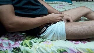 Hot guy cant hold it after watching porn - porn video