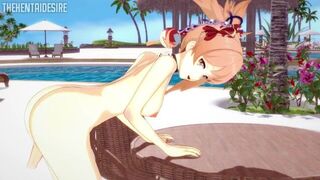 NAUGHTY YOIMIYA GETS WHAT SHE DESERVES HENTAI GENSHIN IMPACT - porn video